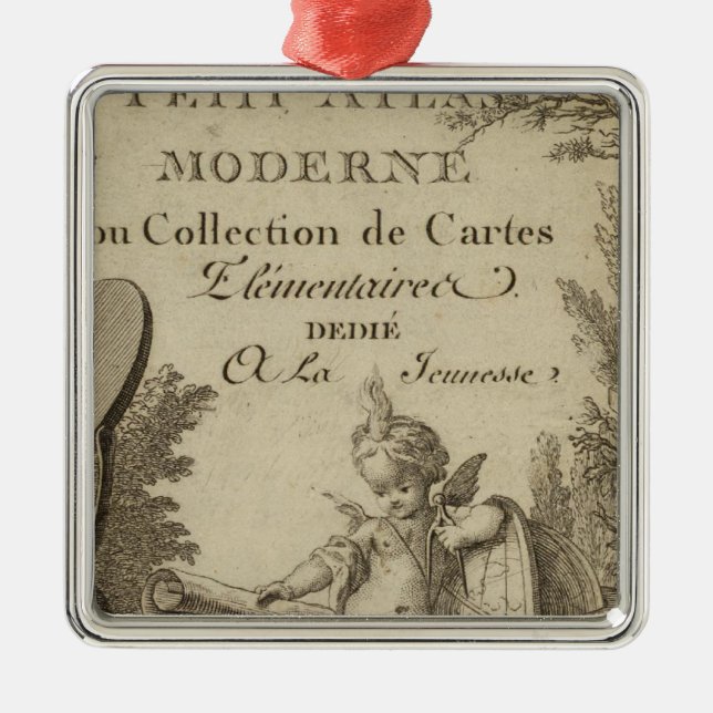 Ornamento De Metal Título Página Atlas moderno (Frente)