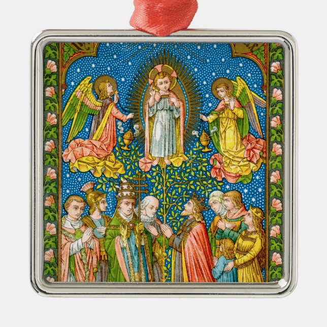 Ornamento De Metal Todos os Santos Adore Thee (VVP OO2) (Frente)