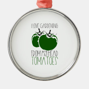 Ornamento De Metal Tomates de Jardim