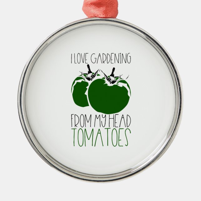 Ornamento De Metal Tomates de Jardim (Frente)