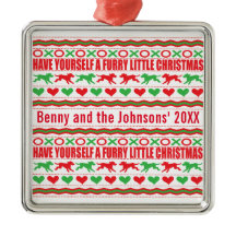 Tome um cachorro de Natal peludo