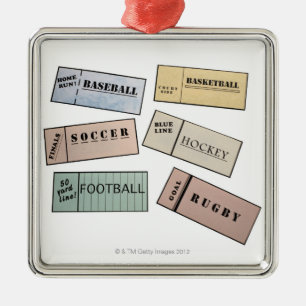 Ornamento De Metal Topos de bilhete