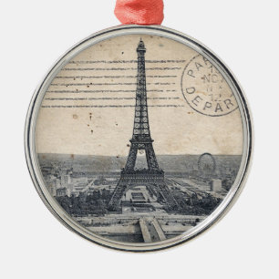 Ornamento De Metal Torre Eiffel do vintage