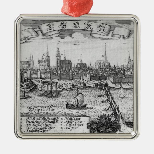 Ornamento De Metal Torun, Polônia (Frente)