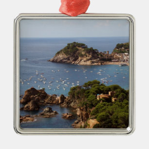 Ornamento De Metal TOSSA DE MAR. Cidade localizada na Costa Brava.