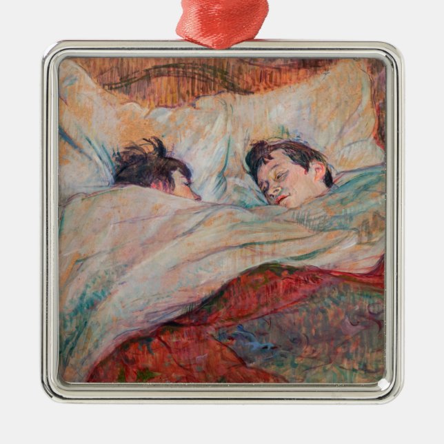 Ornamento De Metal Toulouse-Lautrec - A Cama (Frente)
