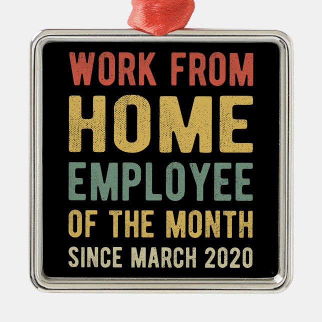 Ornamento De Metal Trabalho do Funcionário Doméstico do Mês I (Frente)