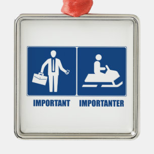 Ornamento De Metal Trabalho É Importante, Mobilidade A Neve É Impor