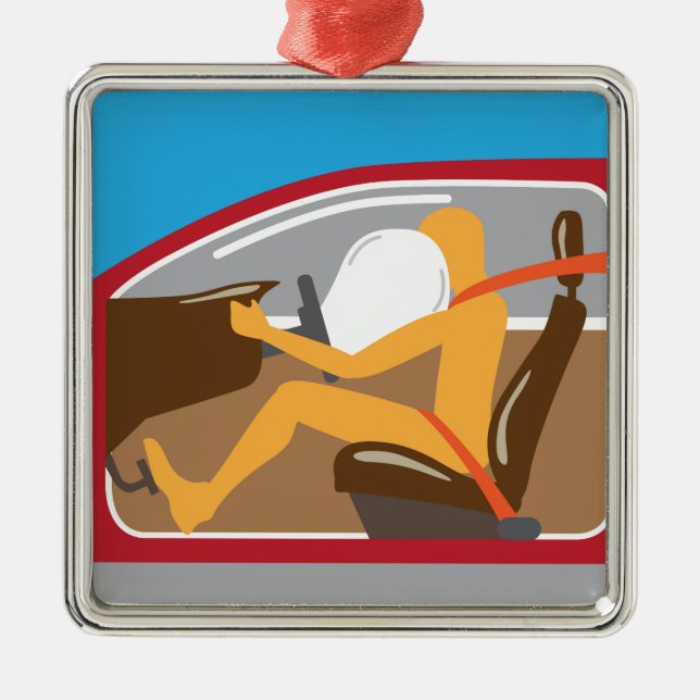 Ornamento De Metal Trabalhos do cinto de segurança da bolsa a ar (Frente)