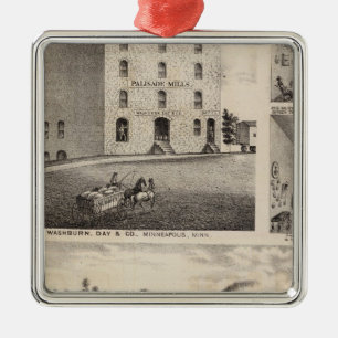 Ornamento De Metal Trabalhos do ferro da estrela norte, Washburn,