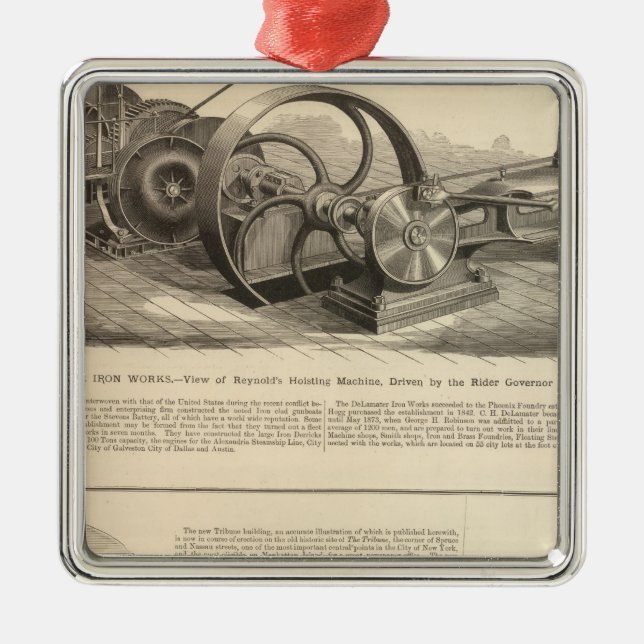 Ornamento De Metal Trabalhos do ferro de Delamater (Frente)