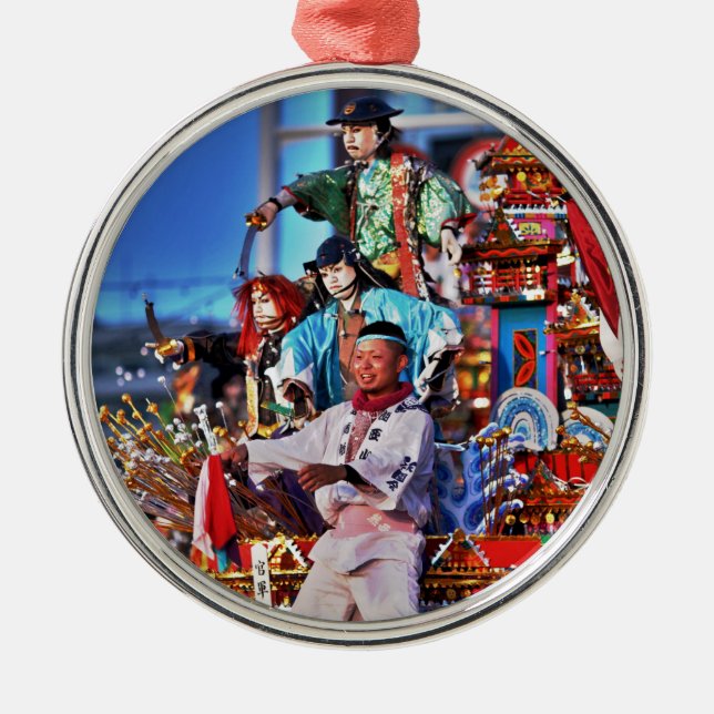 Ornamento De Metal Tradição do Festival do Japão (Frente)