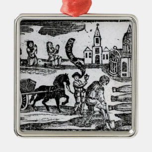 Ornamento De Metal Traga para fora seu morto, o grande praga de 1665