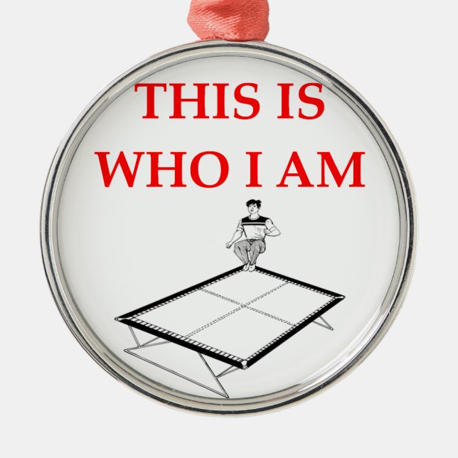 Ornamento De Metal trampolim (Frente)