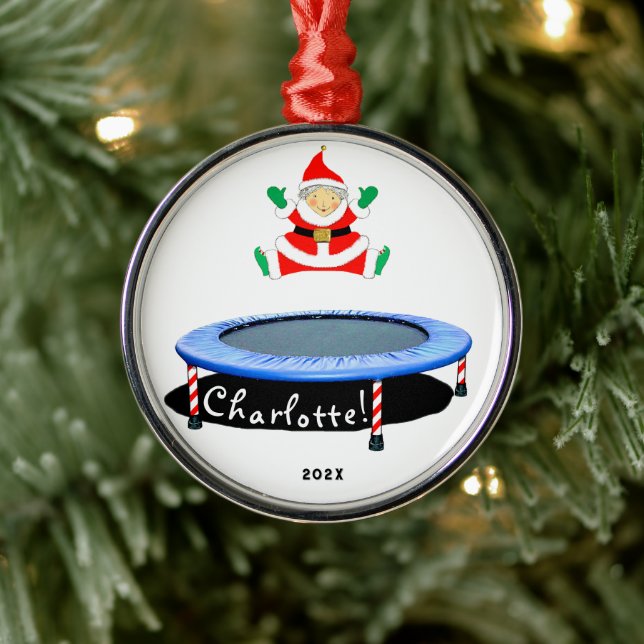 Ornamento De Metal Trampoline Christmas Keepsake 2025 (Árvore)