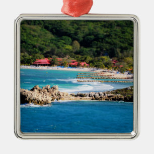 Ornamento De Metal Tranquil Island Paradise Labadee Haiti
