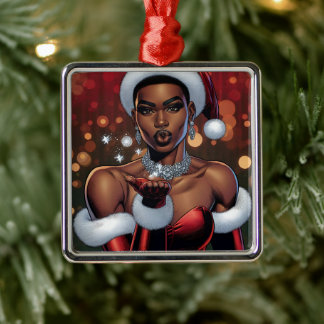 Ornamento De Metal Transgender Woman Festive Christmas