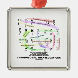 Ornamento De Metal Translocações cromossomáticas (Karyogram)
