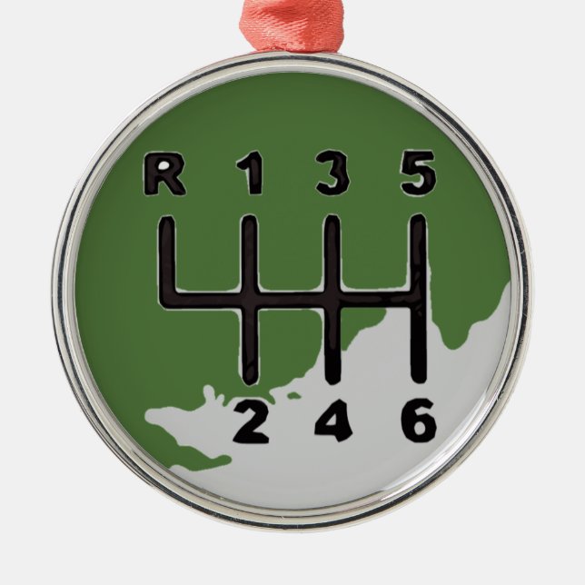 Ornamento De Metal Transmissão MANUAL - CORES (Frente)