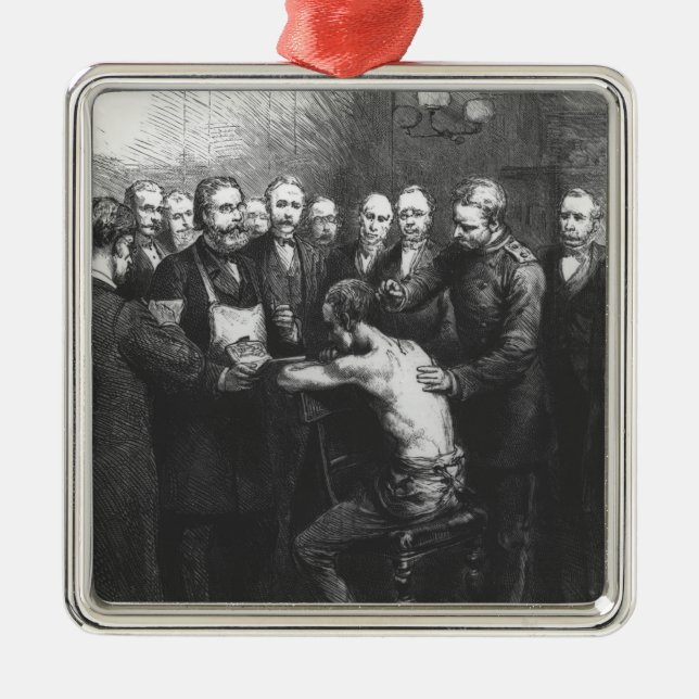 Ornamento De Metal Tratamento do Dr. Koch para o consumo (Frente)