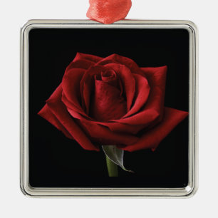 Ornamento De Metal travesseiro decorativo Rosa vermelha