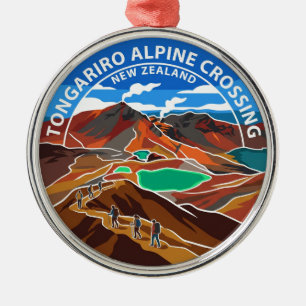 Ornamento De Metal Travessia Alpina de Tongariro Nova Zelândia