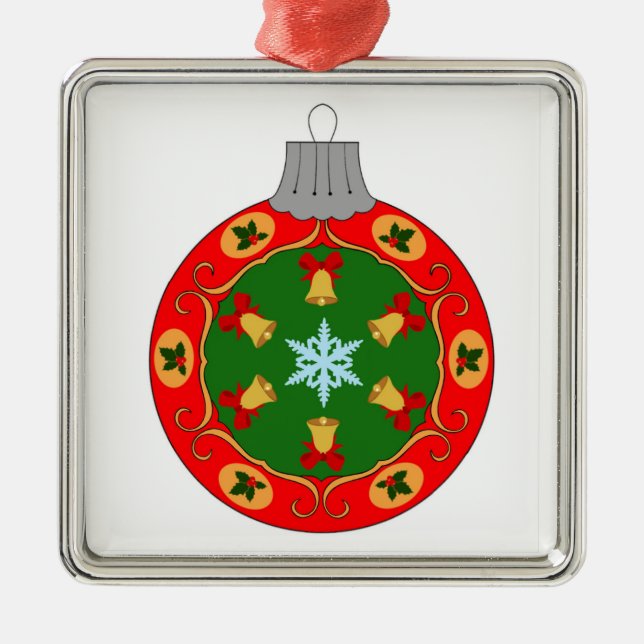 Ornamento De Metal Tree Ball (Frente)