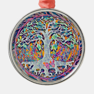 Ornamento De Metal Tree of Life New Beginnings  Amelia Carrie
