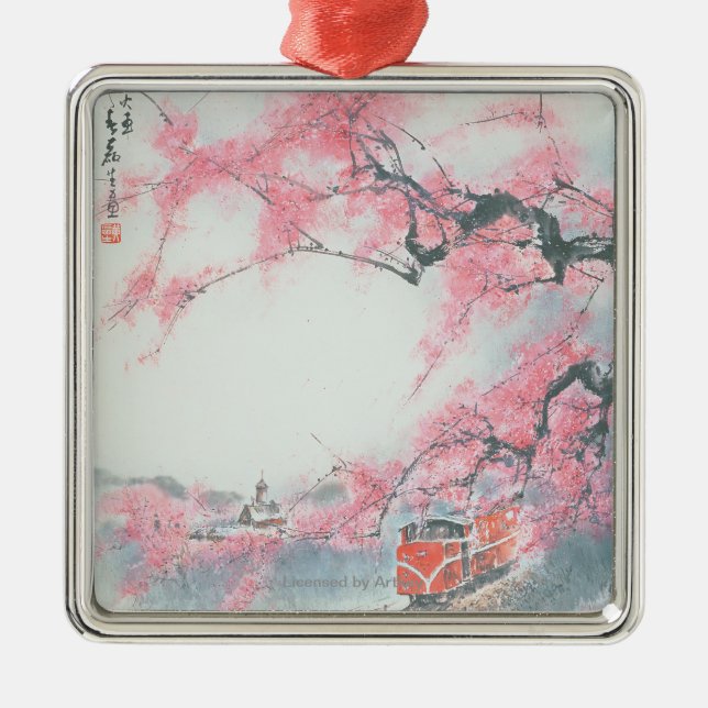 Ornamento De Metal trem Estreito-cercado em Mt. Ali (Frente)