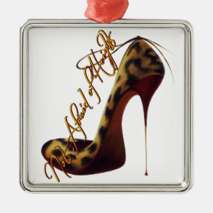 Ornamento De Metal Tres Chic High Heel Design