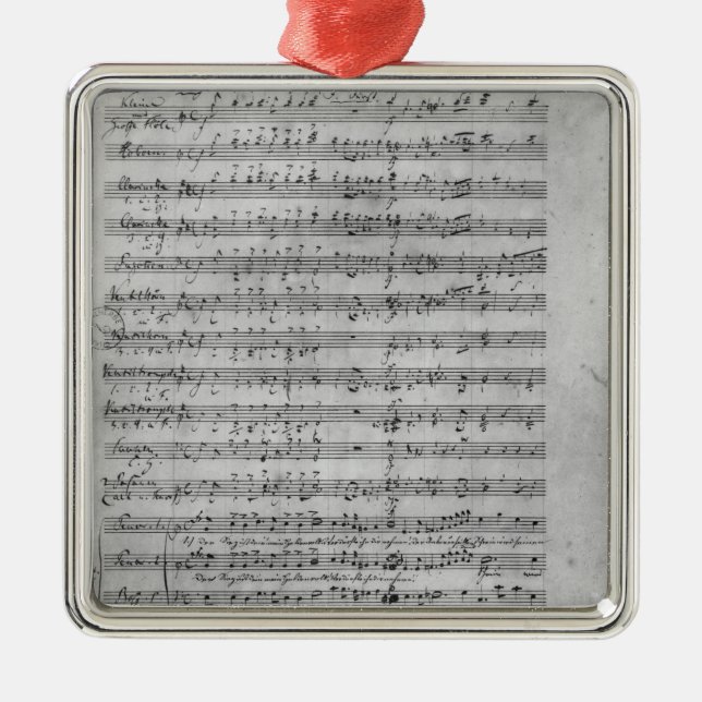 Ornamento De Metal Três Lieder (Frente)