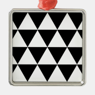 Ornamento De Metal Triângulos brancos