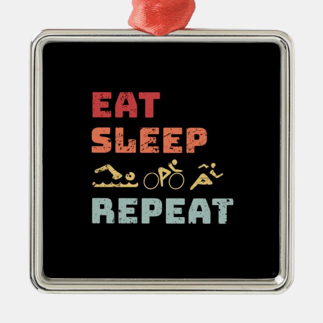 Ornamento De Metal Triathlon (Frente)