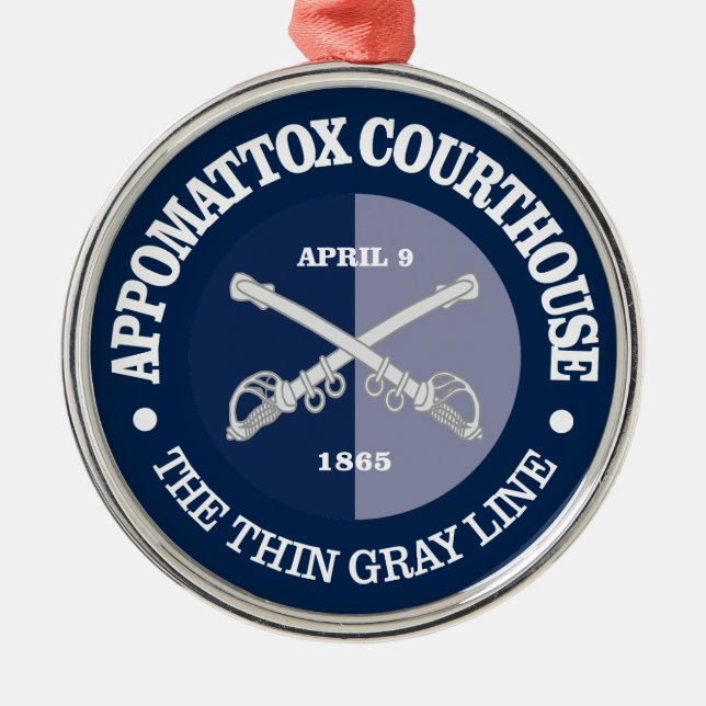 Ornamento De Metal Tribunal de Appomattoc (B&G) (Frente)