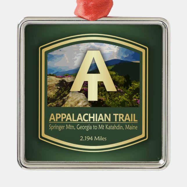 Ornamento De Metal Trilha Appalachian (PF) (Frente)