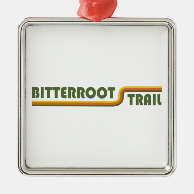 Ornamento De Metal Trilha Bitterroot (Frente)