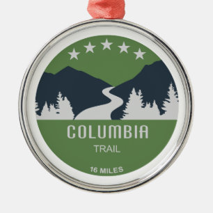 Ornamento De Metal Trilha Columbia Nova Jersey
