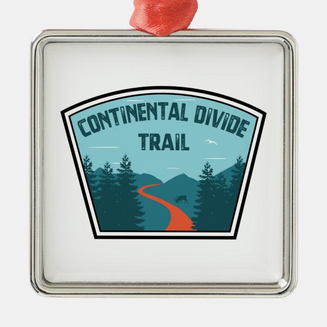 Ornamento De Metal Trilha da Divisão Continental (Frente)