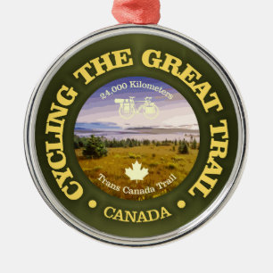 Ornamento De Metal Trilha de excelentes (Trans-Canadá) (ciclismo c)