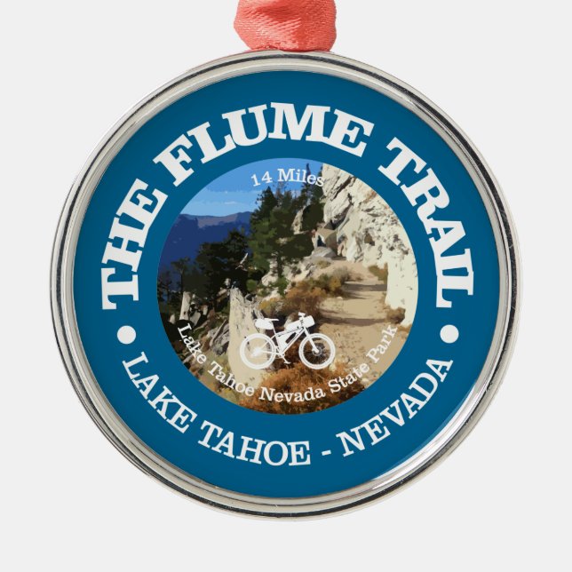 Ornamento De Metal Trilha de Flume (MTB)C (Frente)