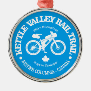 Ornamento De Metal Trilha de Kettle Valley (ciclismo)