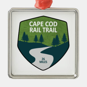 Ornamento De Metal Trilha do Cabo Cod Rail
