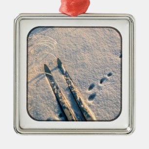 Ornamento De Metal Trilha do esqui