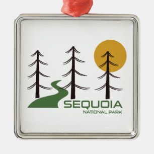Ornamento De Metal Trilha do Sequoia National Park California