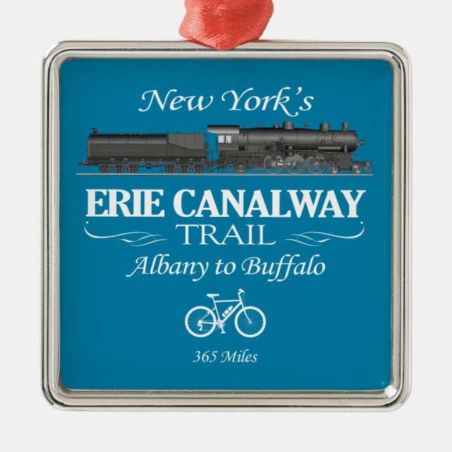 Ornamento De Metal Trilha Erie Canalway (RT2) (Frente)