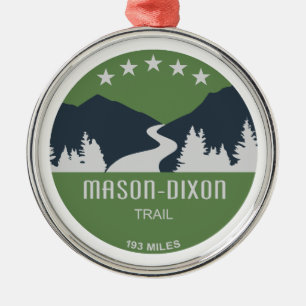 Ornamento De Metal Trilha Mason-Dixon
