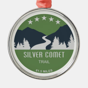 Ornamento De Metal Trilha Silver Comet Geórgia