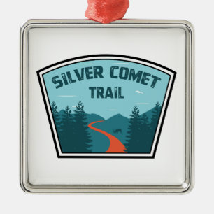 Ornamento De Metal Trilha Silver Comet Geórgia