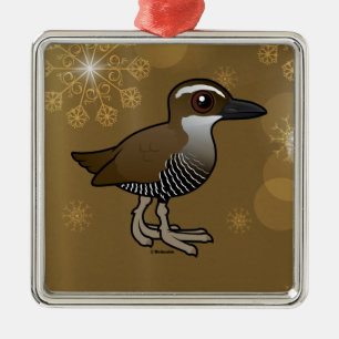 Ornamento De Metal Trilho de Birdorable Guam