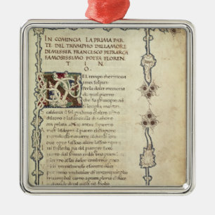 Ornamento De Metal Triumph do amor